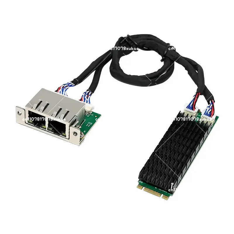 M.2 B + M NVME 2280 to Dual Port Gigabit Wired Ethernet i210 I211 ETHERCAT