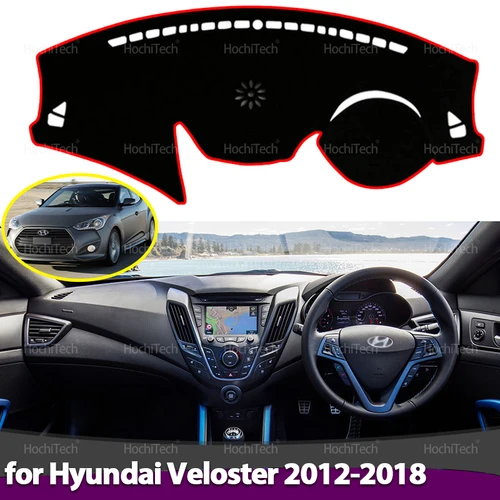 Para Hyundai Veloster 2012 2013 2014 2015 2016 2017 2018 tablero de cubierta alfombrilla antideslizante almohadilla protectora alfombra parasol de coche