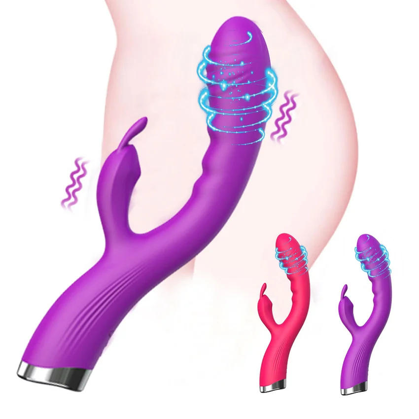 Powerful G Spot Rabbit Dildos Vibrator for Women Vagina Massager Nipple Clitoris Stimulator Female Anal Vibrating Adult Sex Toys