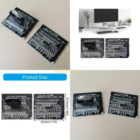 LGA 1700 CPU Socket Tester Dummy Load Fake Load DMI 5.0 H670 Z690 พร้อมตัวบ่งชี้ LED สำหรับข้อมูลเมนบอร์ดที่ดีที่สุดขาย