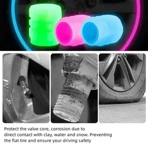 20 Stcs Light Tire Ventil Deckel Motorrad Motorradfahrrad vom staubfesten Fahrradreifen Reifenstange Bright Night Decoration Car Decoration aus Hauptreifen besserer Verkauf - №6