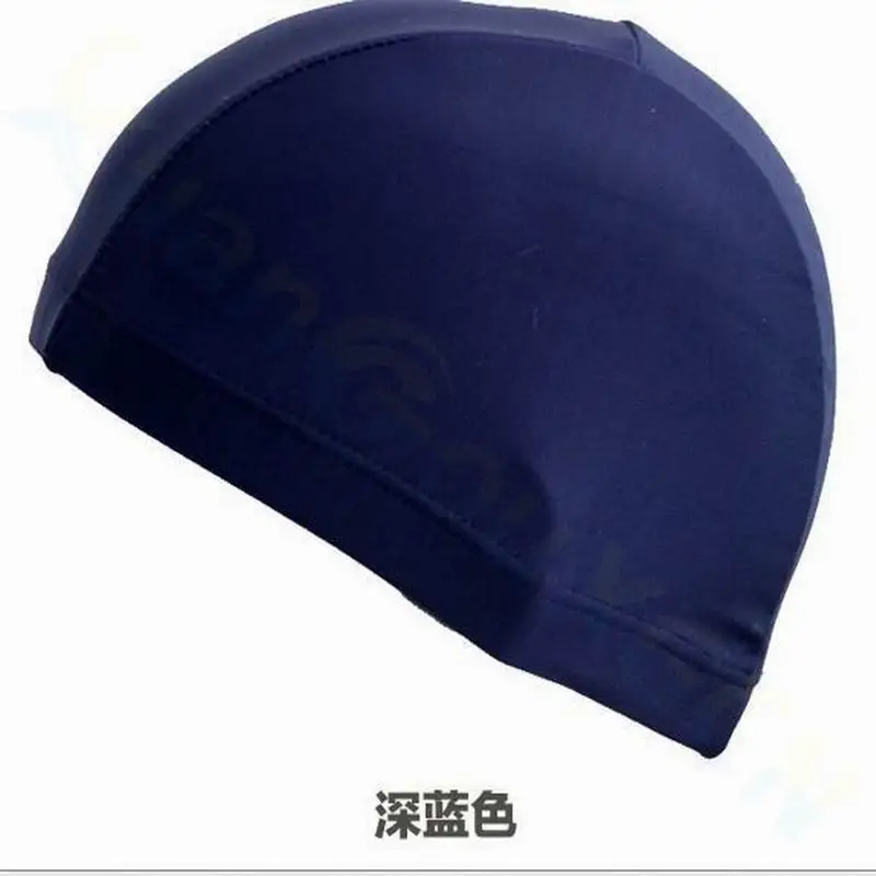 polyester Swimming Cap pool Girls Boys Swim hat Sunscreen kids child Bathing Hats beach Swimming Cap