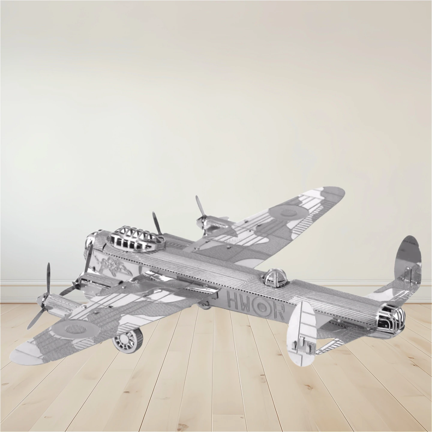 ¡3D Lancaster Bomber decoración del hogar estatuilla de Metal rompecabezas DIY alta dificultad modelo ensamblado a mano! Decoración de escritorio Regalos de cumpleaños