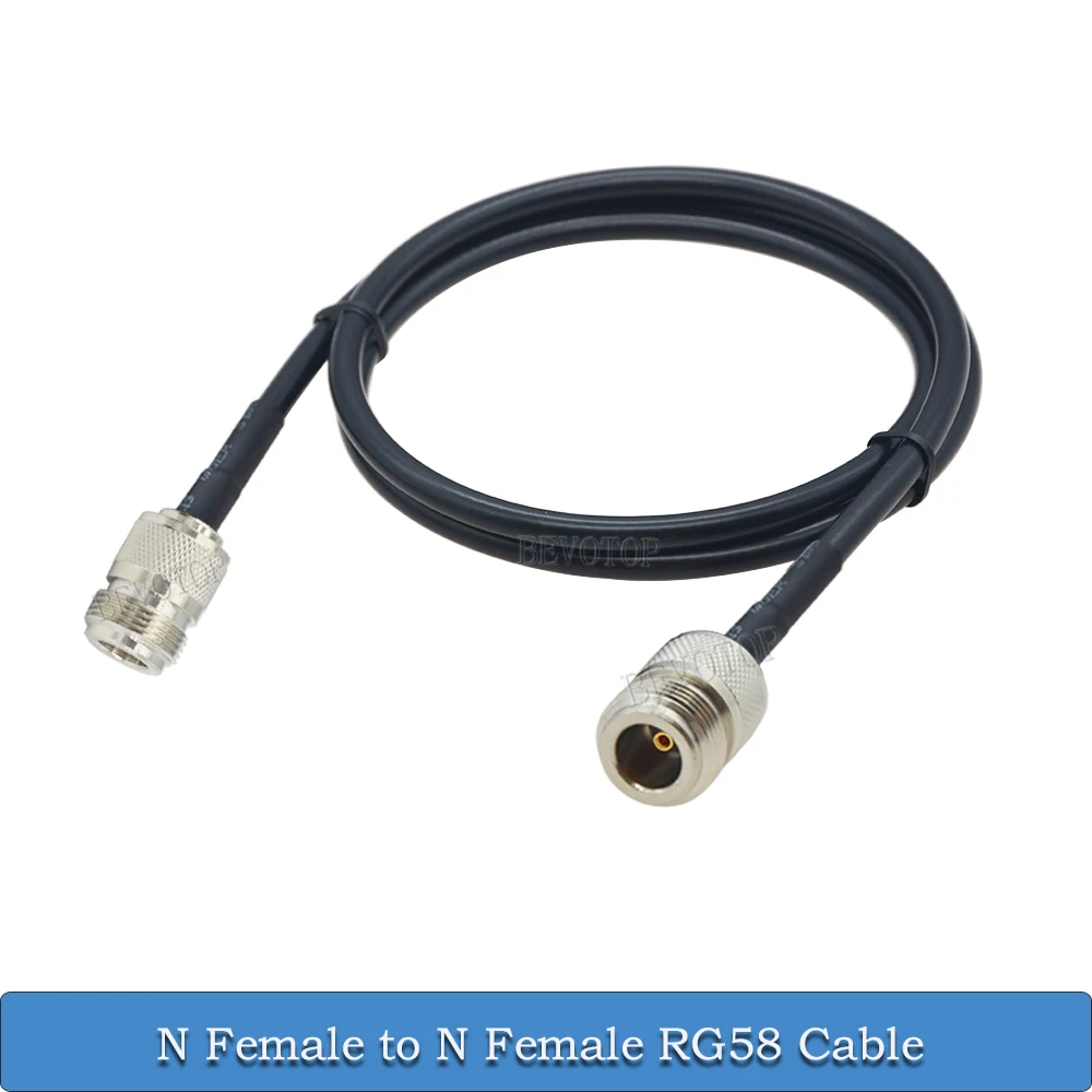 New RG58 Waterproof N Femaleto to Waterproof  N Female Connector RG-58 50 Ohm RF Coaxial Jumper Pigtail Cable for Radio Antenna