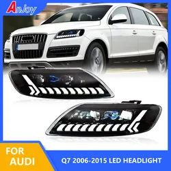 Car Styling For Audi Q7 Front Lights LED Headlights 2006-2015 Head Lamp DRL Signal Projector Lens Auto Accessories