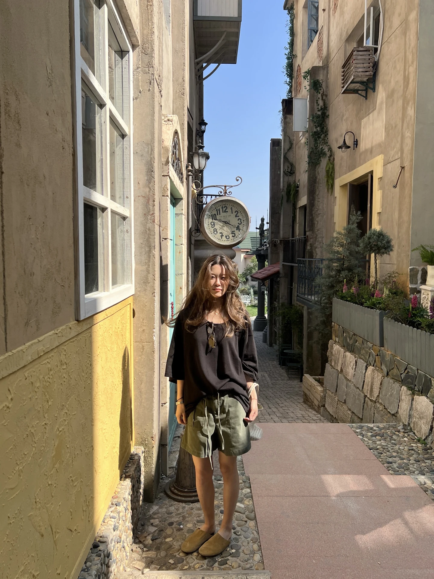 

Casual Loose Washed Waist-Tie Workwear Shorts Icyangstore Women's Summer Fashion Natural Waist Wide Leg Pants