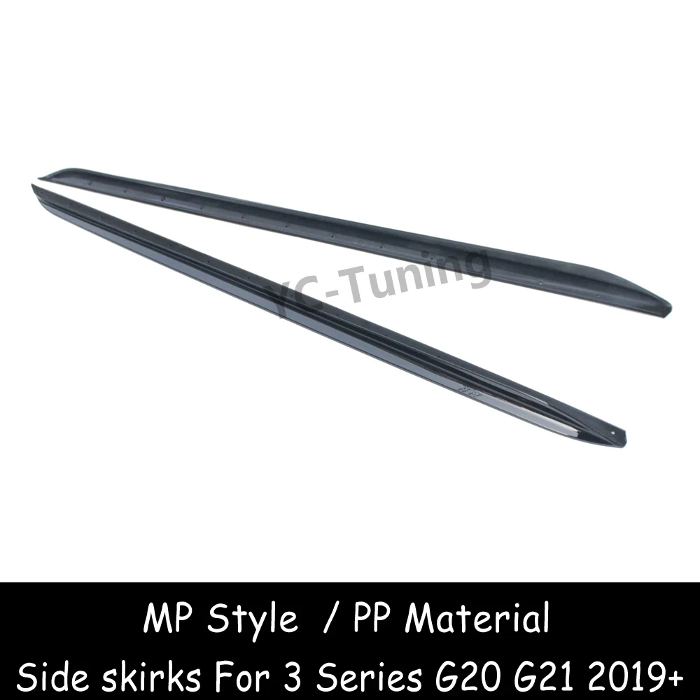 G20 m performance Side Skirt for BMW 3 Series G20 G21 PP Material Side Bumper Extensions M Sport 320i 330i 340i M340i M340d