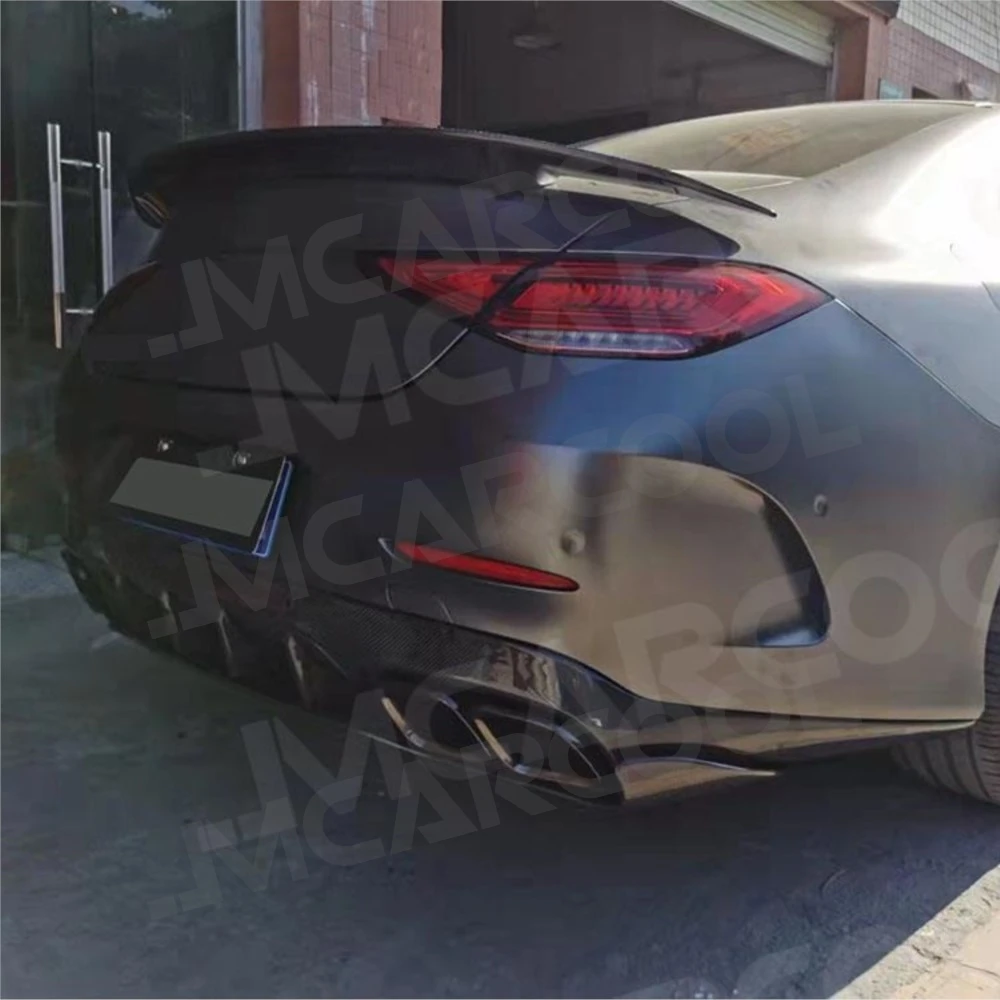 

JMCARCOOL Rear Bumper Diffuser with Silver Exhaust Tips for Mercedes Benz CLS W257 CLS300 350 450 CLS53 63 For AMG 2018-2021
