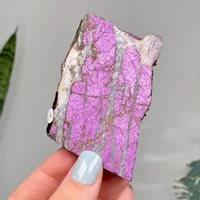 Natural Purpurite Crystal Slice Rare Purple Mineral Specimen Polished Glossy Stone Slab Home Decor Collection Gift 6