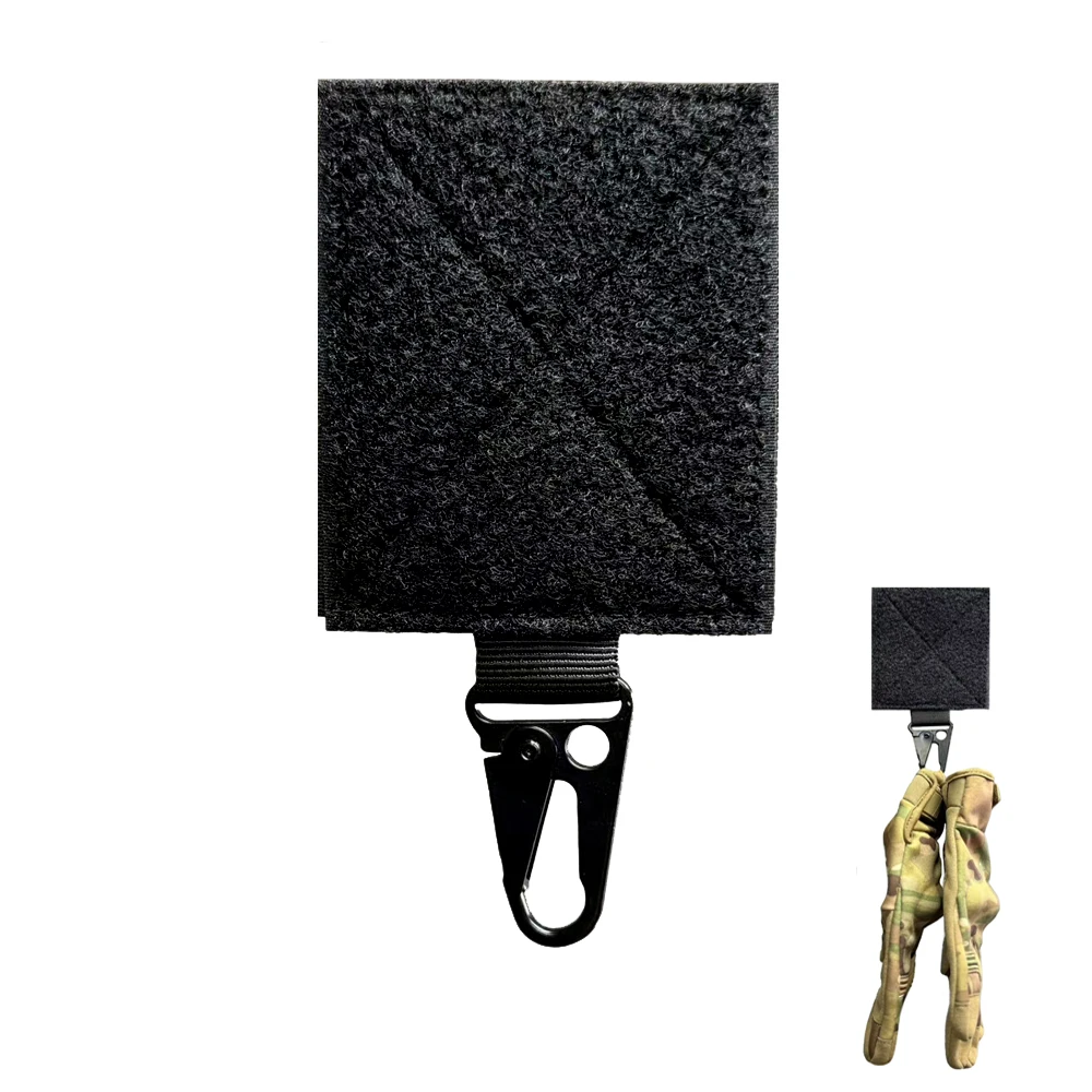 

Multifunctional Velcro Buckle Outdoor Tactical Equipment Vest Chest Hanging Backpack Expansion Hook Black For Hunting Airsoft