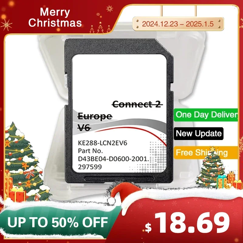 SD Card for Nissan Connect 2 V6 LCN2 SAT NAV Cover All Europe E-NV200 Note Juke Leaf  Micra