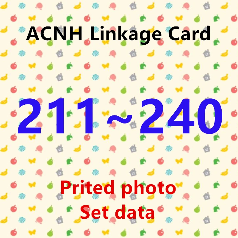 Carte d'impression NDavid ACNH NTAGgem, fonctionne pour les jeux NS série 3, carte standard, 211 à 240