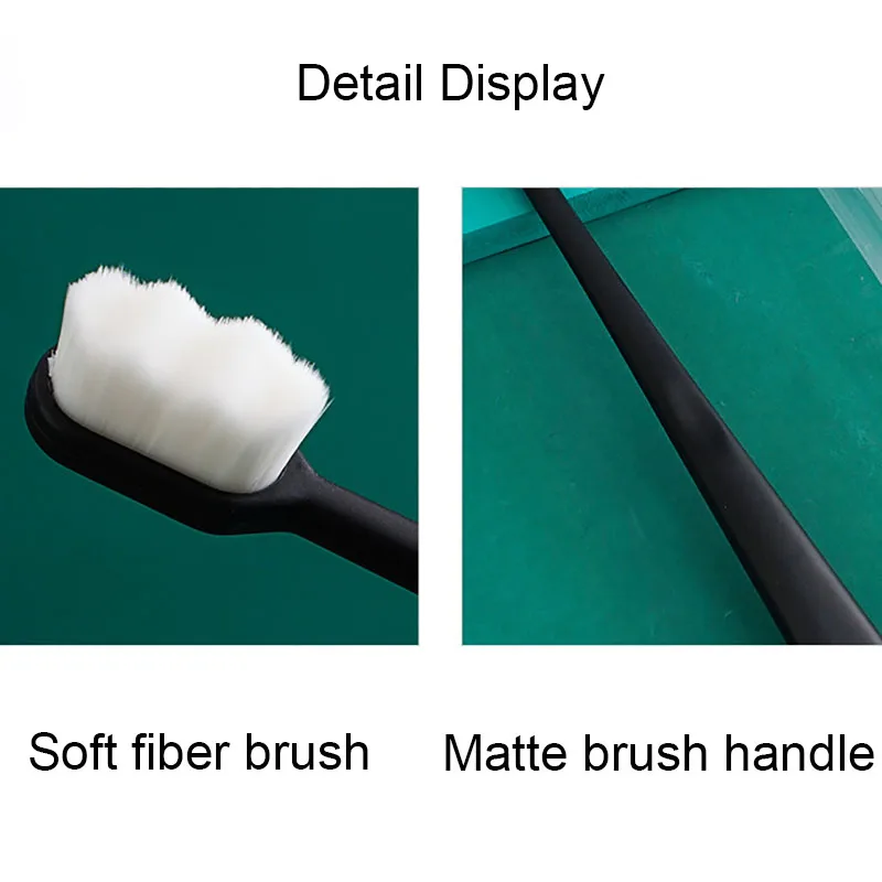 Environmentally Toothbrush Ultra-fine Soft Flat And Waves Head Deep Cleaning Teeth Adult kids Manual Toothbrush For Oral Care