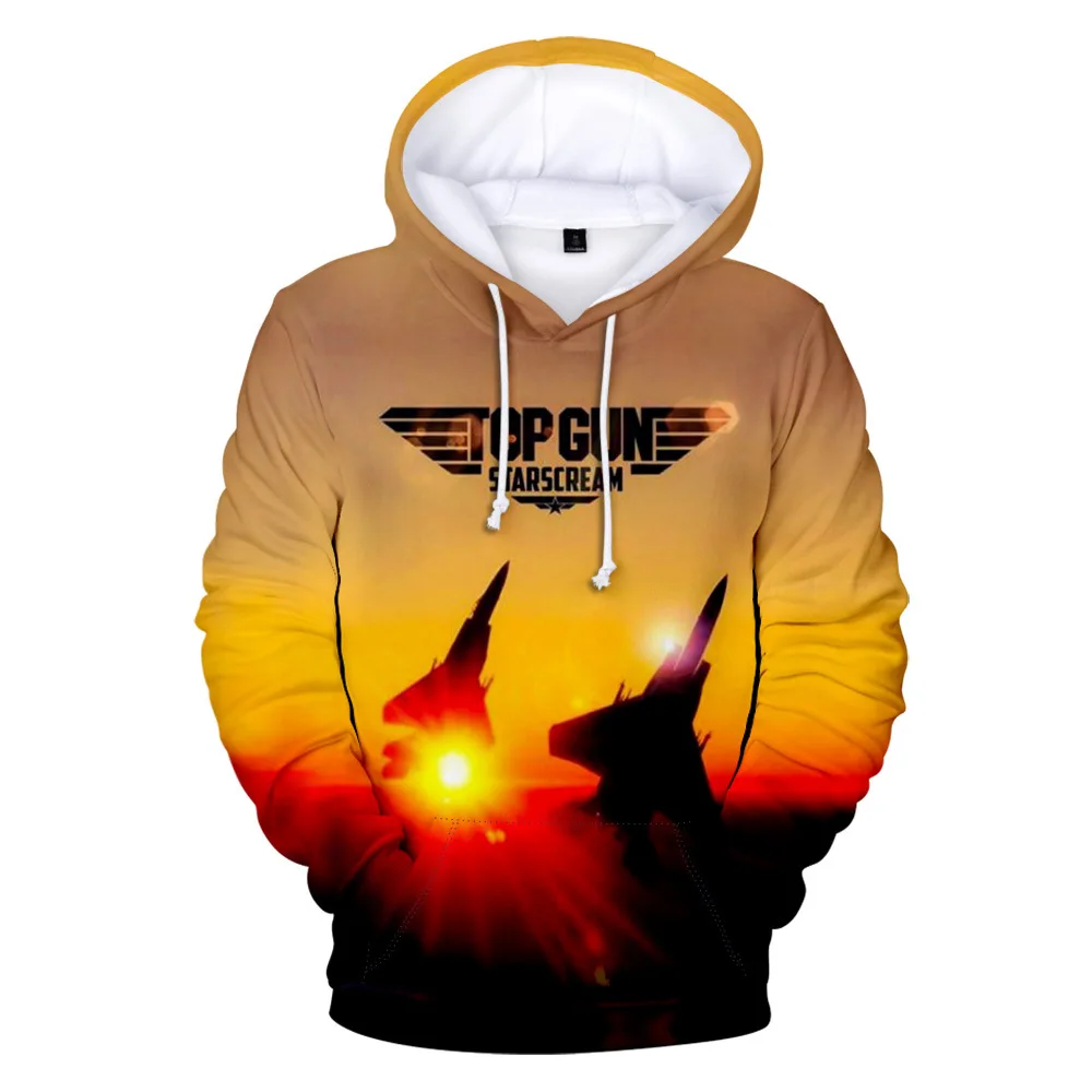 The New Men's Hoodie Top Gun 2 Maverick Balaclavas Fashion  Casual 3D Printed Long-Sleeved Fall Children's Role-Playing Hoodie