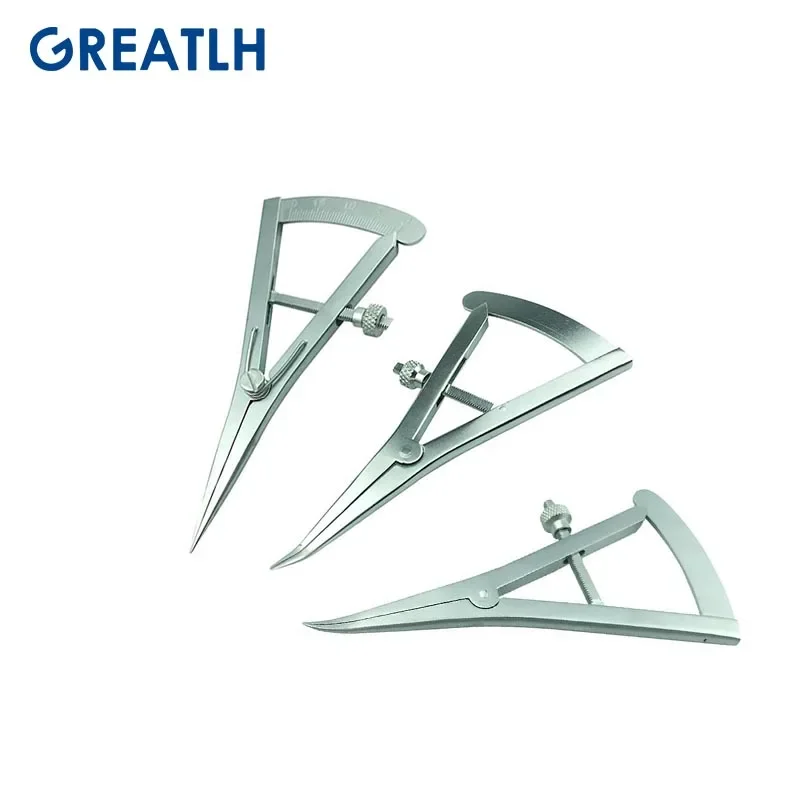 6 Types Eyelid Calipers Castroviejo Caliper Screw Adjustment Styles Straight/Curved/Angle 0mm-20mm Ophthalmic Instrument 1pcs