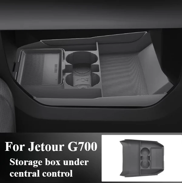 For Jetour G700 Silicone storage box under the central control for durable and wear-resistant storage and organization