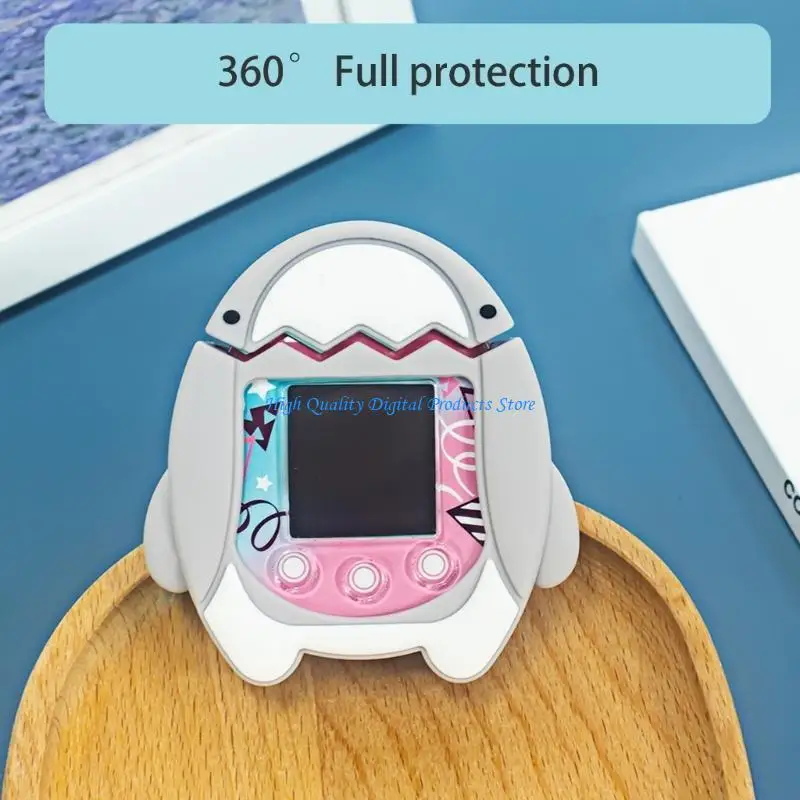 

U2JE Small Cover Case Silicone Case Cartoon Storage Bag for Virtual Pet Device