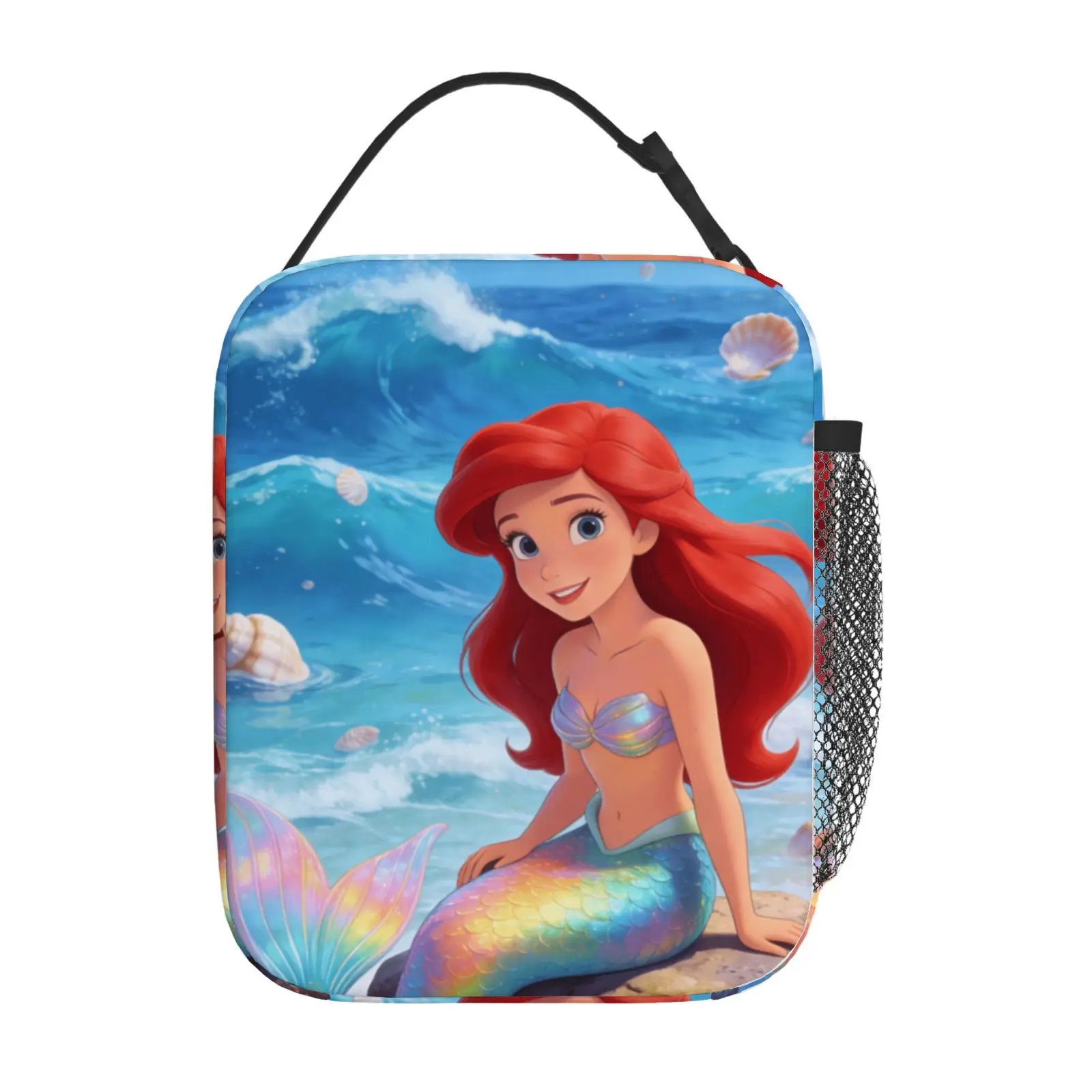 

1 шт. Милая сумка для обеда в стиле Русалочки Ариэль, подходит для повседневного использования, сумка для обеда на каждый день, подарок.