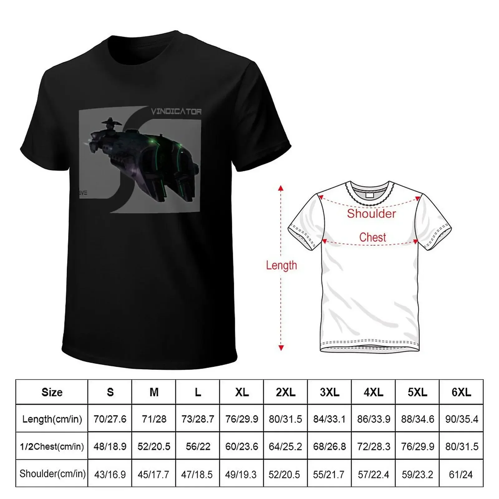 Eve online Vindicator (Angels Hex Skin) T-shirt heavyweights vintage mens t shirts pack