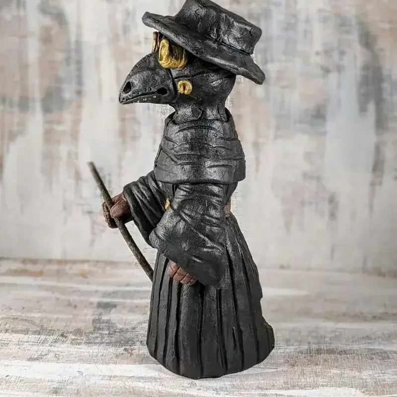 Halloween Plague Doctor Incense Burner Mr. Mini Crow Decompresses The Incense Burner Home Mr. Crow Incense Burner Statue