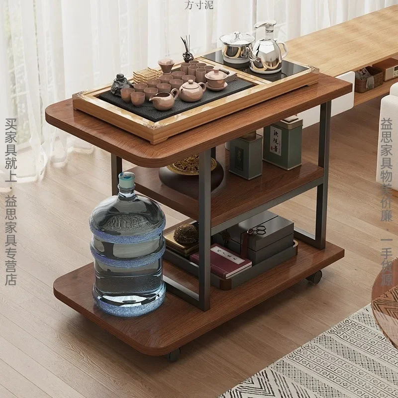 Coffee table, living room corner, movable, simple household sofa side cabinet, tea table