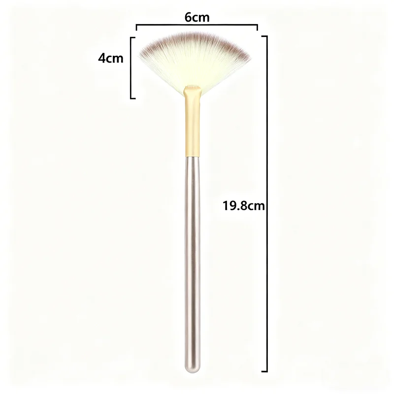 5 個ファンフェイシャルブラシソフトメイクアップアプリケーター木製ハンドルファイバーブラシグリコールピールマスク用化粧品ツール美容ブラシツール