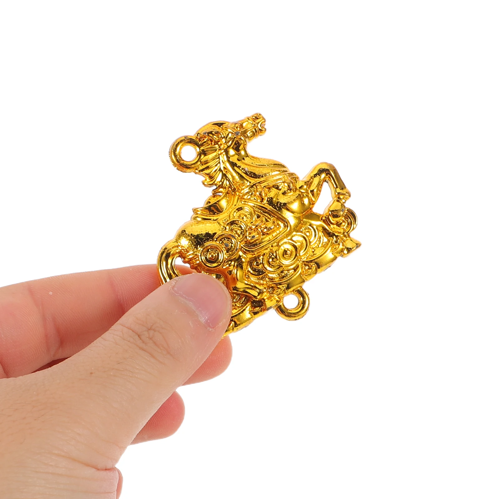 

20Pcs Chinese New Year Horse Pendant Charms Hanging Decorations for DIY Jewelry Making Animal Craft Keychain Earring Projects