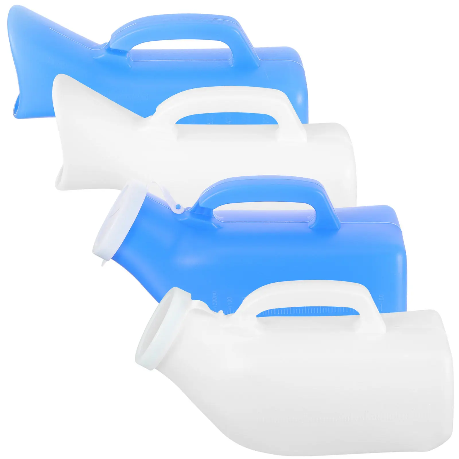 

4Pcs Urinal Portable Elderly Household Daily Use Reusable Plastic Urine Containers Travel Outdoor