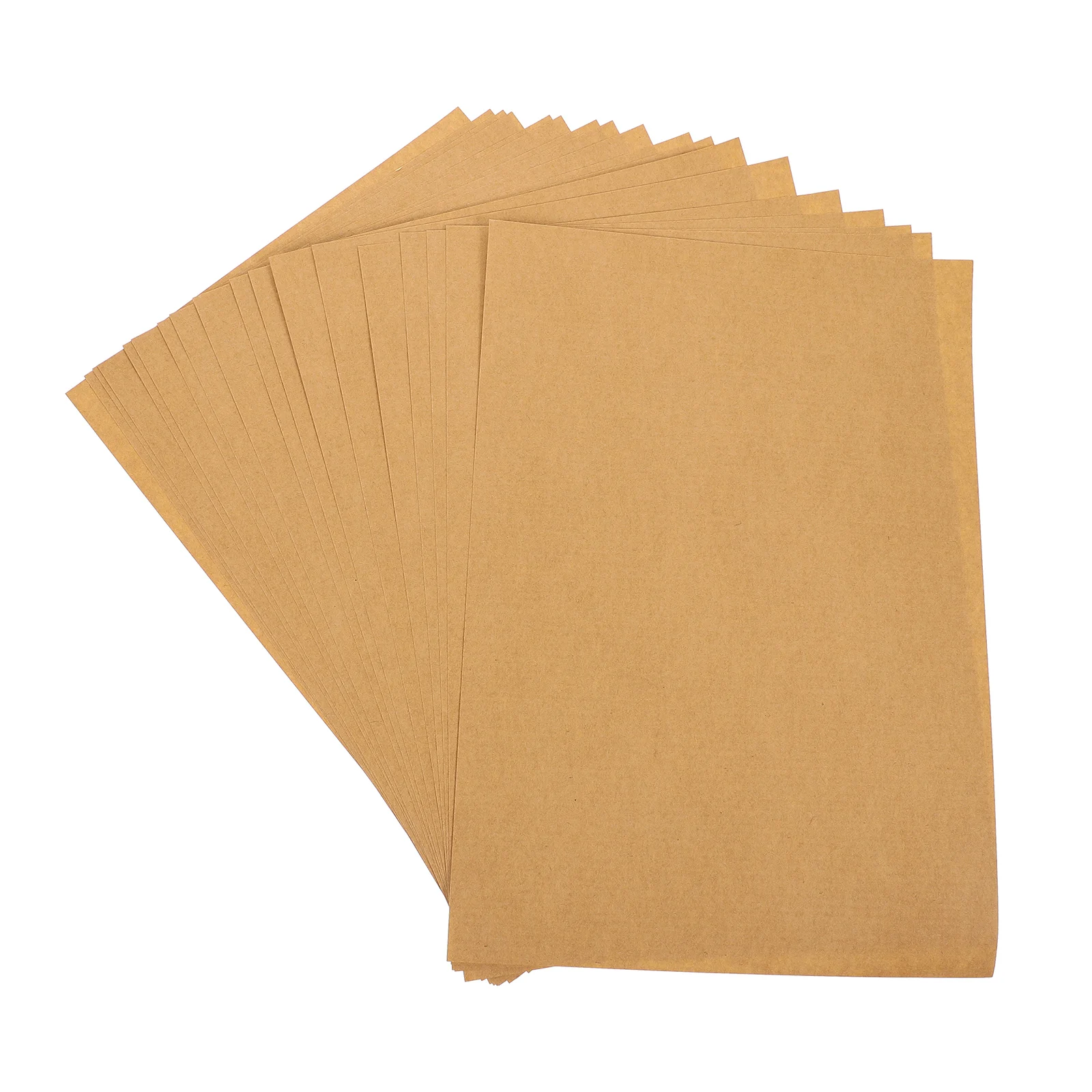 100 Sheets Self-adhesive Label Paper Store Price Tag Labels Sticker Blank Brown Made of Printing Printer