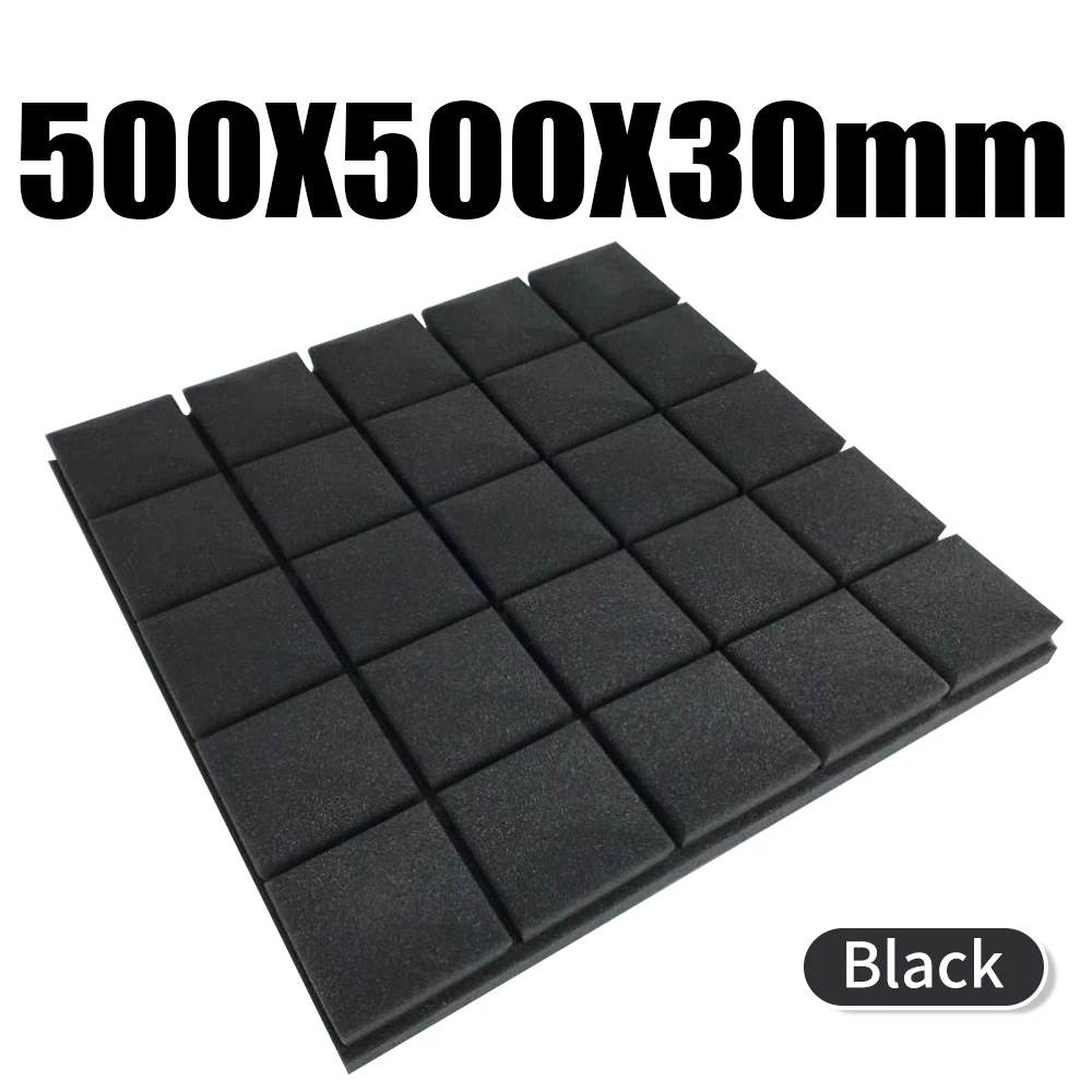 50x50x3cm Studio Acoustic Sponge Mushroom Type Foam Soundproof Acoustic Absorption Foam Treatment Sound Panel Protect 6 Colors