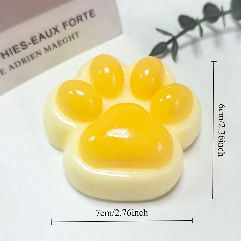 Morbido Taba Squishy Cat Paw Fidget Toys Giocattolo sensoriale antistress per bambini Adulti Rilassamento dell'ansia, Regalo da spremere per gli amici
