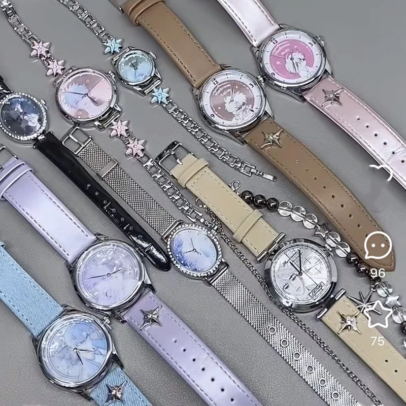 

Genuine Anime Little Mushroom Twilight Poem Series Watch Blind Box Trendy Toy Wristwatch Mystery Box Collectible Decor Gift