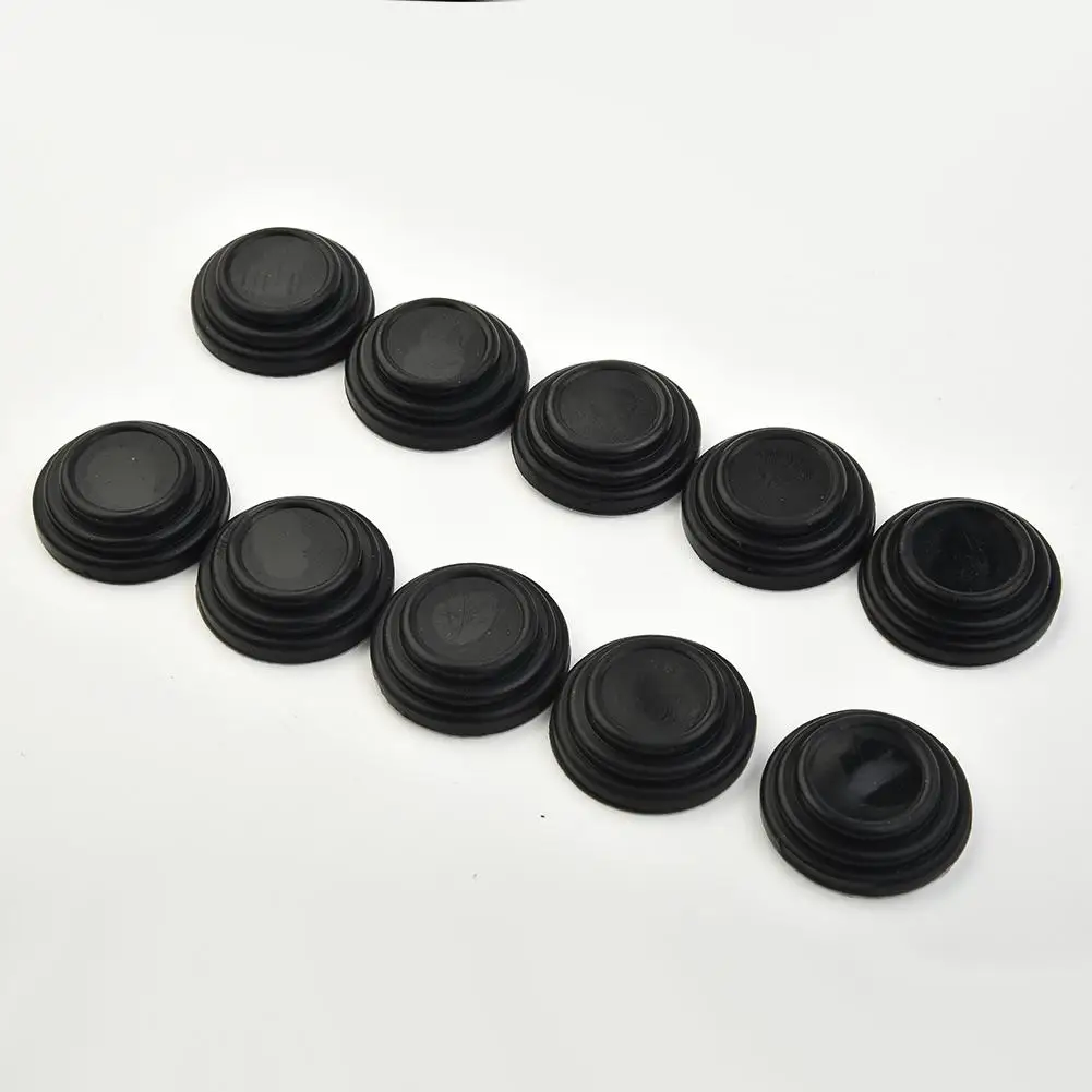 10 Pcs Anti-collision Gasket Car Door Anti-Collision Pad Sound Insulation Black Silicone Material Mouldings Trim Car Parts