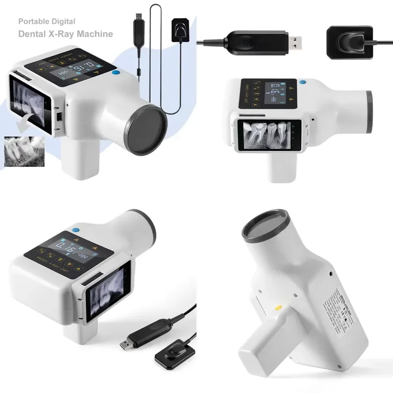 Portable Handheld Dental X Ray Machine with Built in Display Digital RVG Intraoral Sensor Touchscreen for Medical Device