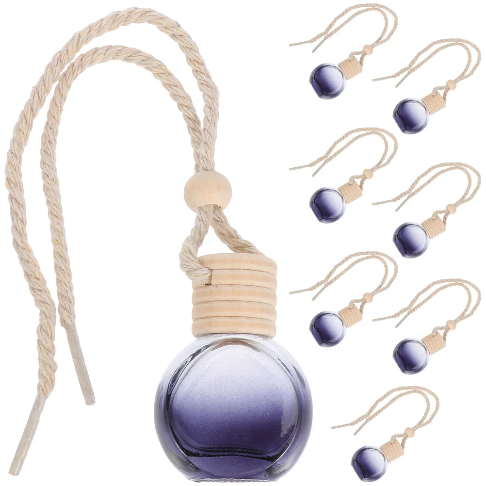 

8Pcs Car Perfume Container Pendants Small Reusable Aroma Bottle for Freshening Air and Enhancing Mood Perfume Bottle