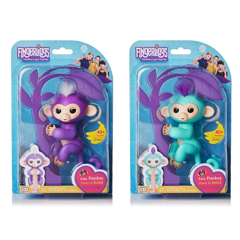 Fingerlings Monkey Peripheral Electronic Anime Model Fingertip Monkey Electronic Pets Smart Pet Action Figurine Interactive Toy