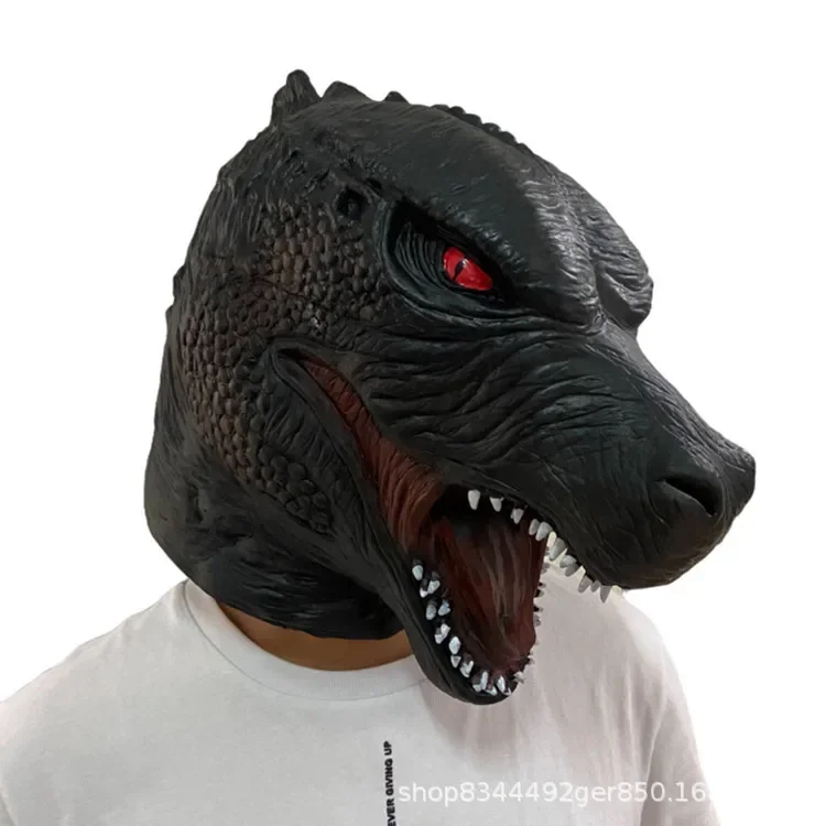 2025 Maschera King Kong Mostro con cappuccio Animale integrale Halloween Horror Dress Up Overlord Dinosauro Costumi e accessori spaventosi