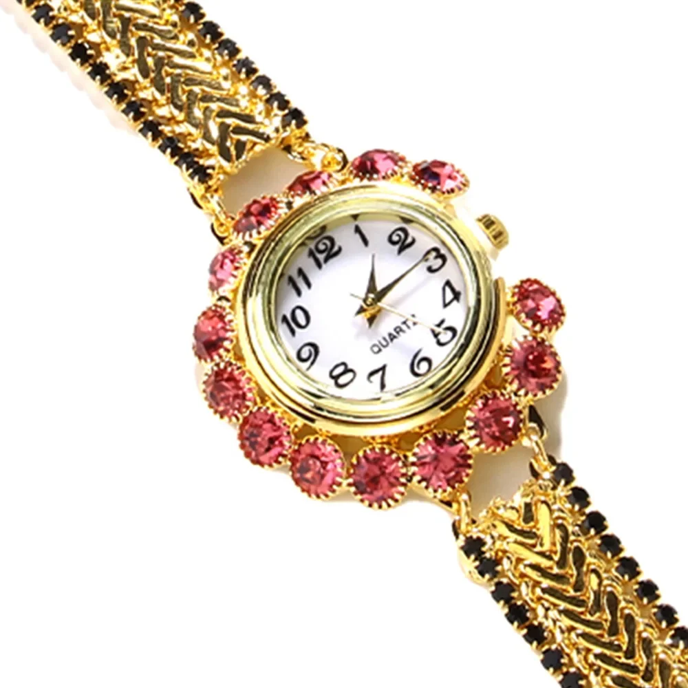 Новые модные часы-браслет для женщин, винтажные роскошные кварцевые наручные часы из сплава со стразами, элегантное платье, женские часы, подарок