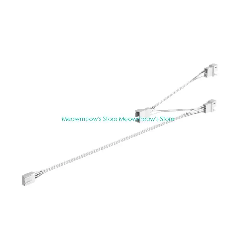 W91A Lunghezza flessibile 4pin PWM Connettori Filo estensione per PC Slitt da ventola raffreddamento