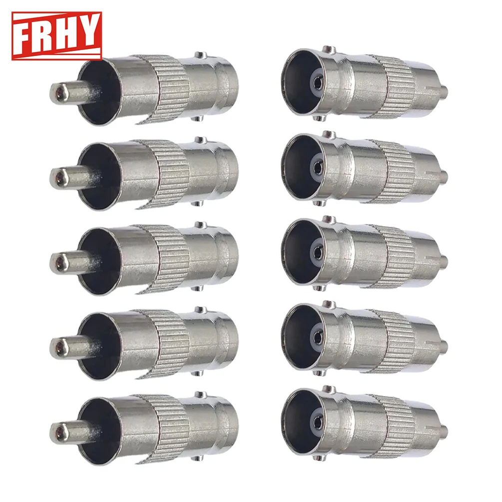 10PCS Comprehensive Surveillance Video Adapter Kit - BNC Female/Male, BNC to RCA, Q9 to RCA/AV Connectors - Perfect for CCTV