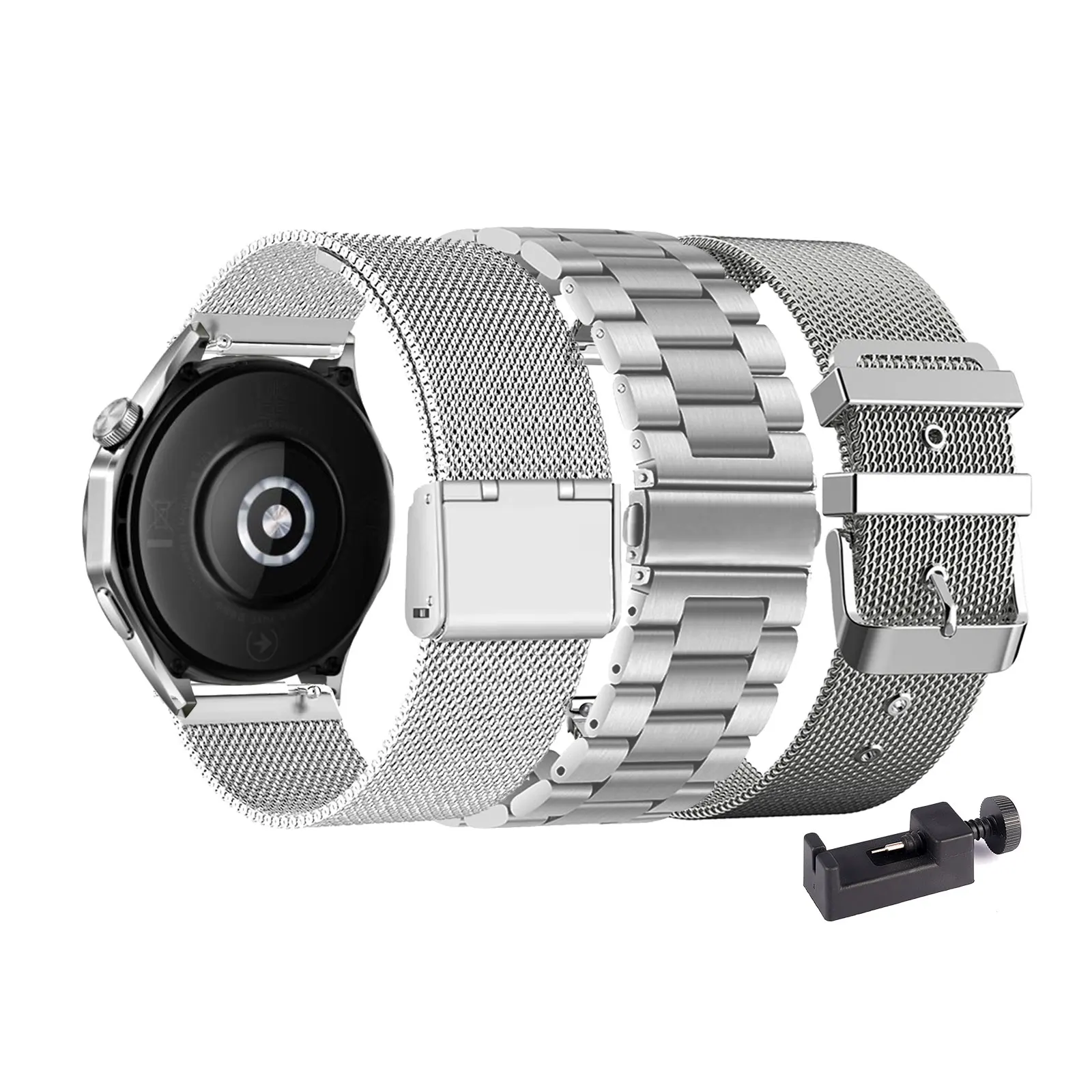 

3 шт. металлических ремешков для Huawei Watch GT 6 Pro/GT 6/GT Fashion/Sport/Active/Classic/GT Runner 46 мм, ремешок для мужчин и женщин