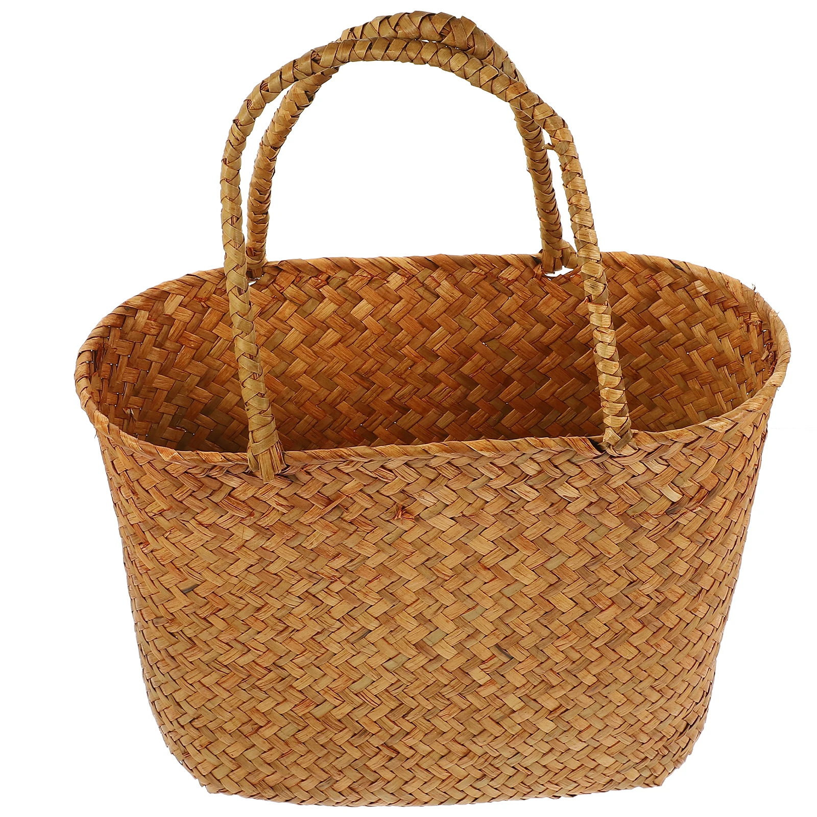 

Picnic H woven Straw Woven Texture Portable Picnic Basket For Kids Gathering Basket H Storage Box