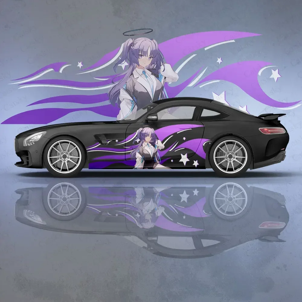 Hayase Yuuka Anime Car Body Stickers Itasha Vinyl Car Side Decal Sticker Premium Vinyl Sticker Customize Car Body Wraps