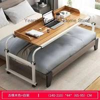 Adjustable Computer Table Desk Rolling Length& Height Home Office Writing Desk Notebook Table Top Desk Sofa Bed Across The Bed
