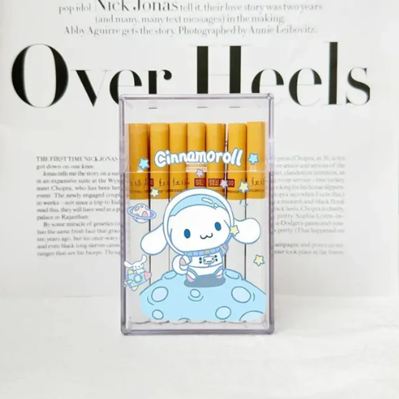 Sanrio Kuromi Cigarette Case Anime Cartoon Hello Kitty Kawaii Smoke Boxs  Melody Smoking Card Storage Box Cute Festive Gifts