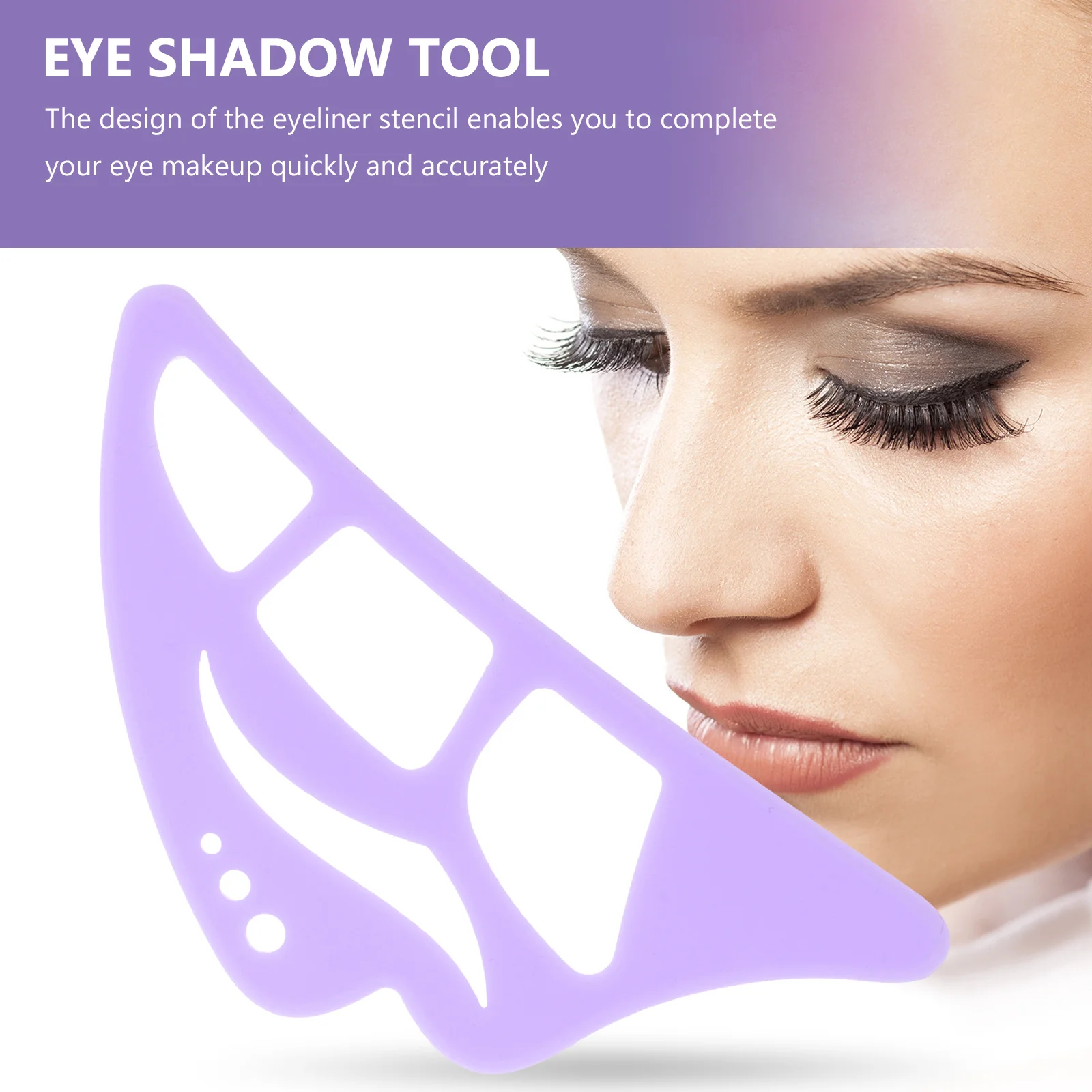 アイライナーステンシルシリコンアイメイクツール再利用可能な精密ガイドウィングドライナー用クイックアプリケーションアイシャドウテンプレート