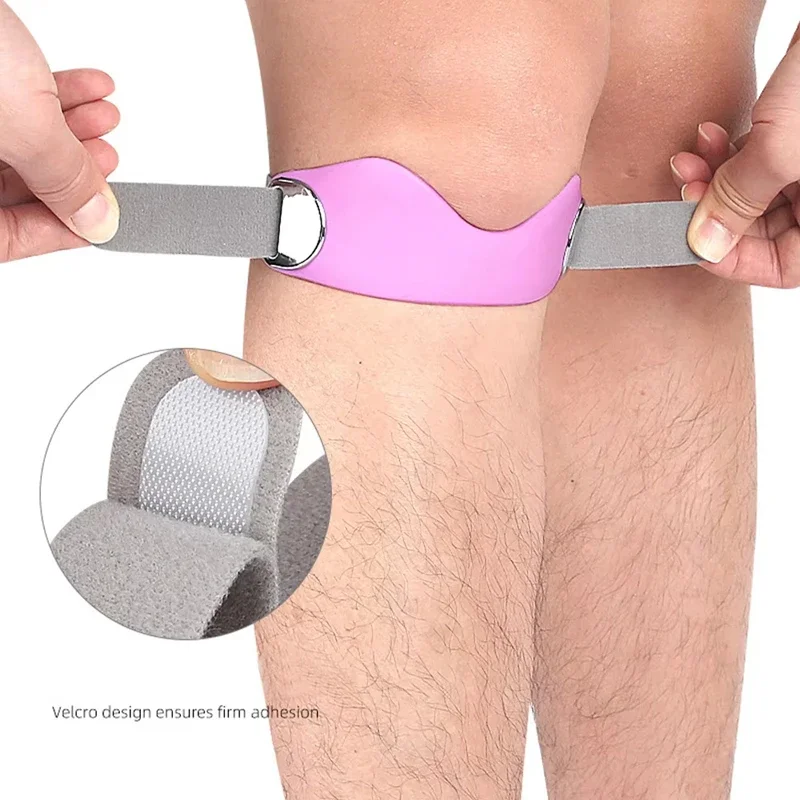 Verstellbarer Patella-Sehnen-Stützgurt, Silikon-Kompressions-Patella-Band, Kniebandage für Basketball – Detail 4