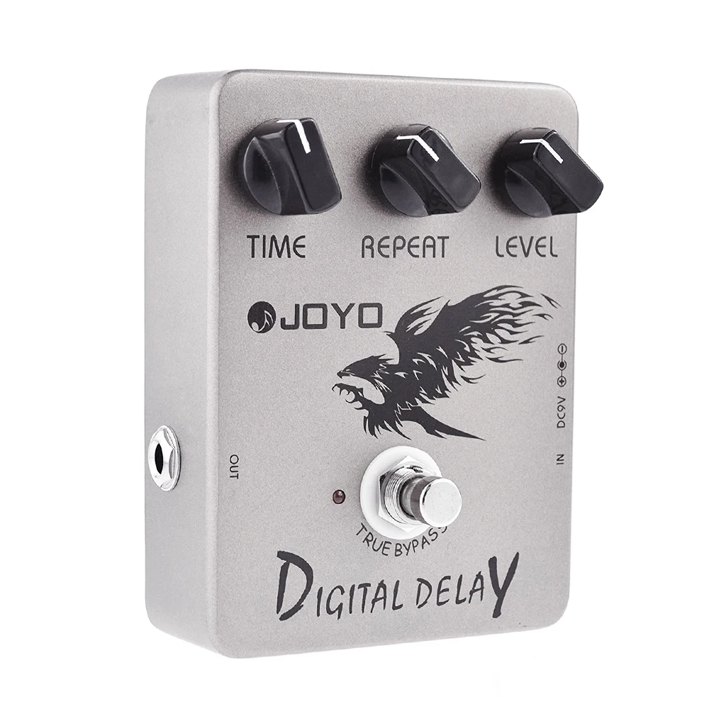 JOYO JF-08 Digital Delay Guitar Effect Pedal For Electric Guitar Bass Pedal Analog Time Range 25ms-600ms True Bypas Design Parts