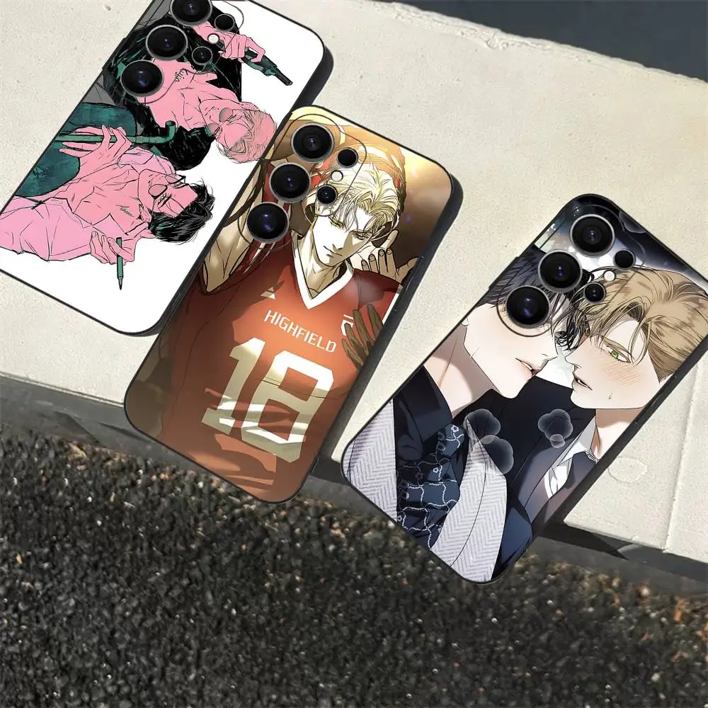 Korean Manhwa BL Anime Phone Case For Samsung S 24 Fe 25 Ultra Plus 20 Lite 21 30 22 23 24 22 Ultra 5G Fundas