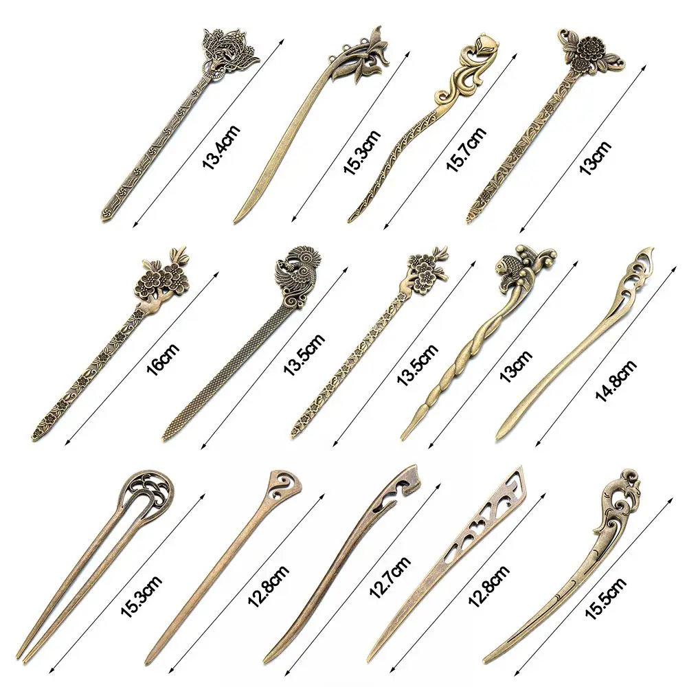 Hair Care Fashion Hair Accessories Vintage Metallic Styling Tools Vintage Hair Sticks Hairpin Hair Clip Bronze Hairpins